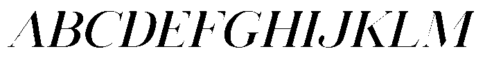 Vintora Serif Semi Bold Italic Font UPPERCASE