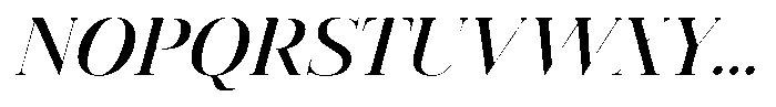 Vintora Serif Semi Bold Italic Font UPPERCASE
