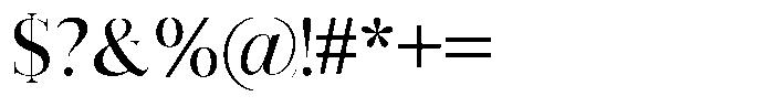 Vintora Serif Semi Bold Font OTHER CHARS