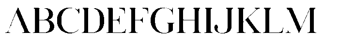 Vintora Serif Semi Bold Font UPPERCASE