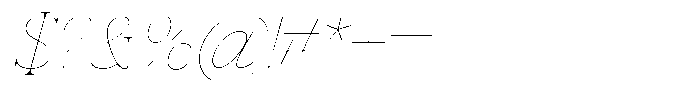 Vintora Serif Thin Italic Font OTHER CHARS