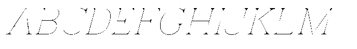 Vintora Serif Thin Italic Font UPPERCASE