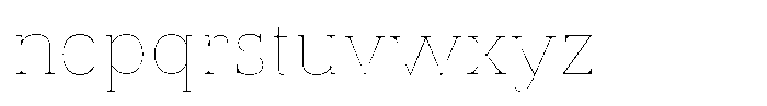Vintora Serif Thin Font LOWERCASE
