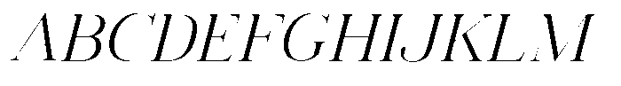 Vintora Serif Variable Black Italic Font UPPERCASE
