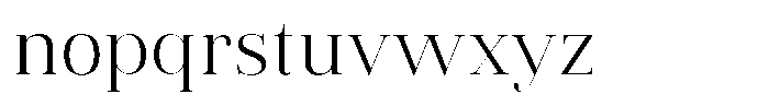 Vintora Serif Variable Black Font LOWERCASE