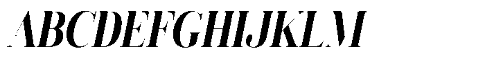 Vintora Serif Vintora Black Condensed Italic Font UPPERCASE