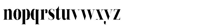 Vintora Serif Vintora Black Condensed Font LOWERCASE