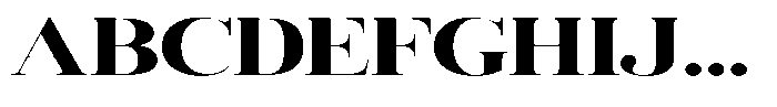 Vintora Serif Vintora Black Expanded Font UPPERCASE