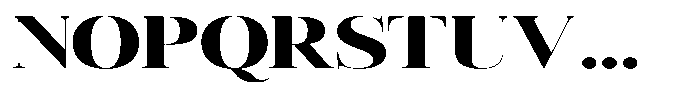 Vintora Serif Vintora Black Expanded Font UPPERCASE