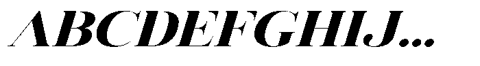 Vintora Serif Vintora Black Sem Exp Italic Font UPPERCASE