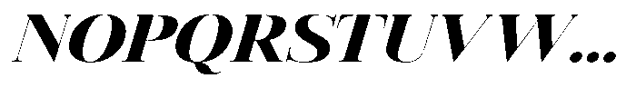 Vintora Serif Vintora Black Sem Exp Italic Font UPPERCASE
