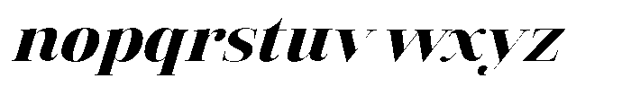 Vintora Serif Vintora Black Sem Exp Italic Font LOWERCASE