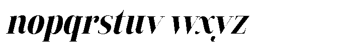 Vintora Serif Vintora Black Semi Condensed Italic Font LOWERCASE