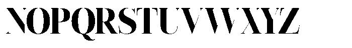 Vintora Serif Vintora Black Semi Condensed Font UPPERCASE