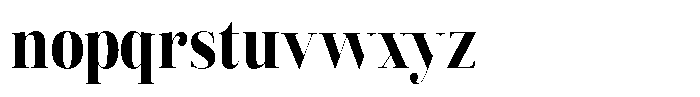 Vintora Serif Vintora Black Semi Condensed Font LOWERCASE