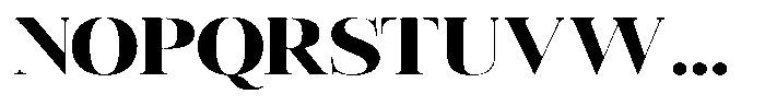 Vintora Serif Vintora Black Semi Expanded Font UPPERCASE