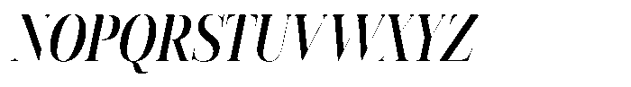Vintora Serif Vintora Bold Condensed Italic Font UPPERCASE
