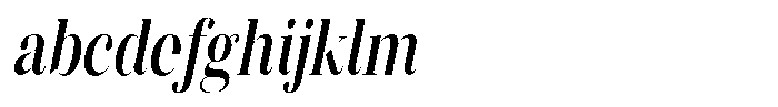 Vintora Serif Vintora Bold Condensed Italic FONT