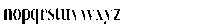 Vintora Serif Vintora Bold Condensed Font LOWERCASE