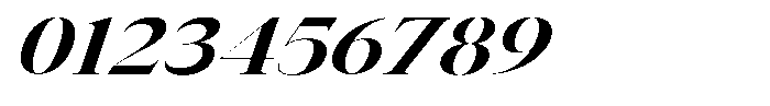 Vintora Serif Vintora Bold Expanded Italic Font OTHER CHARS