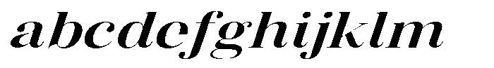 Vintora Serif Vintora Bold Expanded Italic FONT