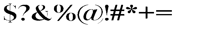 Vintora Serif Vintora Bold Expanded Font OTHER CHARS