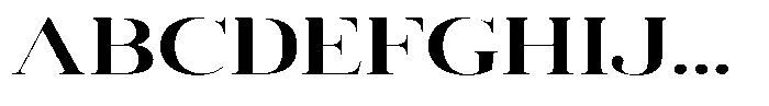 Vintora Serif Vintora Bold Expanded Font UPPERCASE