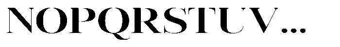 Vintora Serif Vintora Bold Expanded Font UPPERCASE