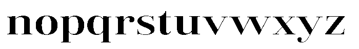 Vintora Serif Vintora Bold Expanded Font LOWERCASE
