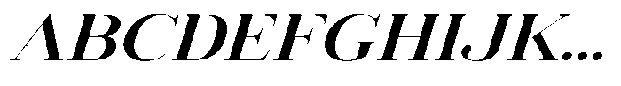 Vintora Serif Vintora Bold Sem Exp Italic Font UPPERCASE
