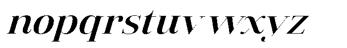 Vintora Serif Vintora Bold Sem Exp Italic Font LOWERCASE