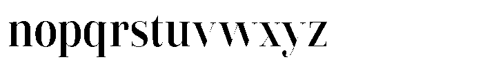 Vintora Serif Vintora Bold Semi Condensed Font LOWERCASE