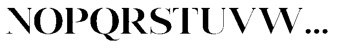 Vintora Serif Vintora Bold Semi Expanded Font UPPERCASE