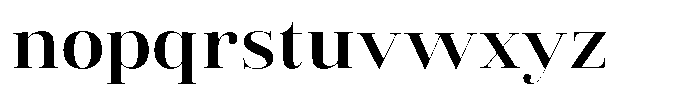 Vintora Serif Vintora Bold Semi Expanded Font LOWERCASE