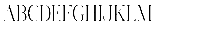Vintora Serif Vintora Condensed Font UPPERCASE