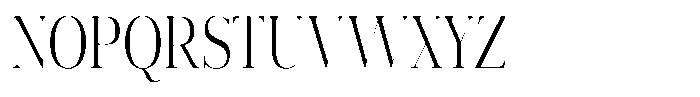 Vintora Serif Vintora Condensed Font UPPERCASE