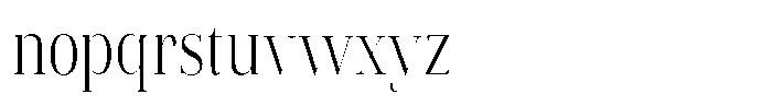 Vintora Serif Vintora Condensed Font LOWERCASE