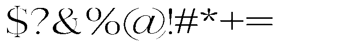 Vintora Serif Vintora Expanded Font OTHER CHARS
