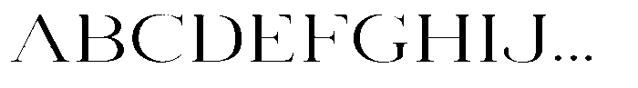 Vintora Serif Vintora Expanded Font UPPERCASE