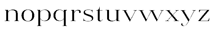 Vintora Serif Vintora Expanded Font LOWERCASE