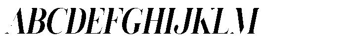 Vintora Serif Vintora Extra Bold Condensed Italic Font UPPERCASE