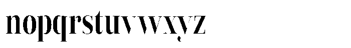 Vintora Serif Vintora Extra Bold Condensed Font LOWERCASE