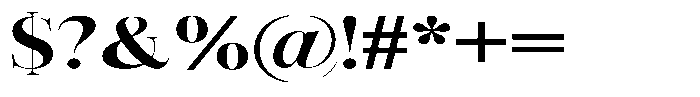Vintora Serif Vintora Extra Bold Expanded Font OTHER CHARS
