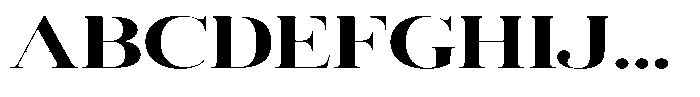 Vintora Serif Vintora Extra Bold Expanded Font UPPERCASE