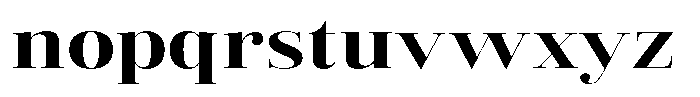 Vintora Serif Vintora Extra Bold Expanded Font LOWERCASE