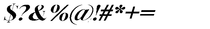 Vintora Serif Vintora Extra Bold Sem Exp Italic Font OTHER CHARS