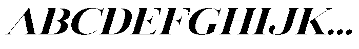 Vintora Serif Vintora Extra Bold Sem Exp Italic Font UPPERCASE