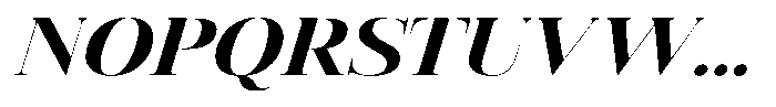 Vintora Serif Vintora Extra Bold Sem Exp Italic Font UPPERCASE