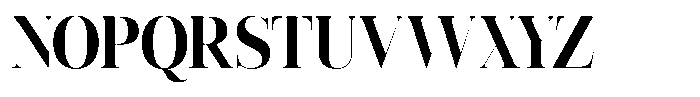 Vintora Serif Vintora Extra Bold Semi Condensed Font UPPERCASE
