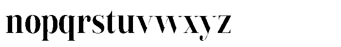 Vintora Serif Vintora Extra Bold Semi Condensed Font LOWERCASE